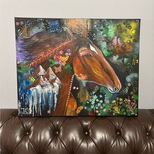 Colorful Horse Art Canvas